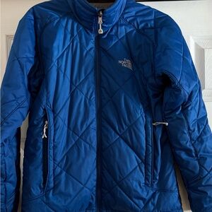The North Face women’s Quilted Blue Puffer Jacket